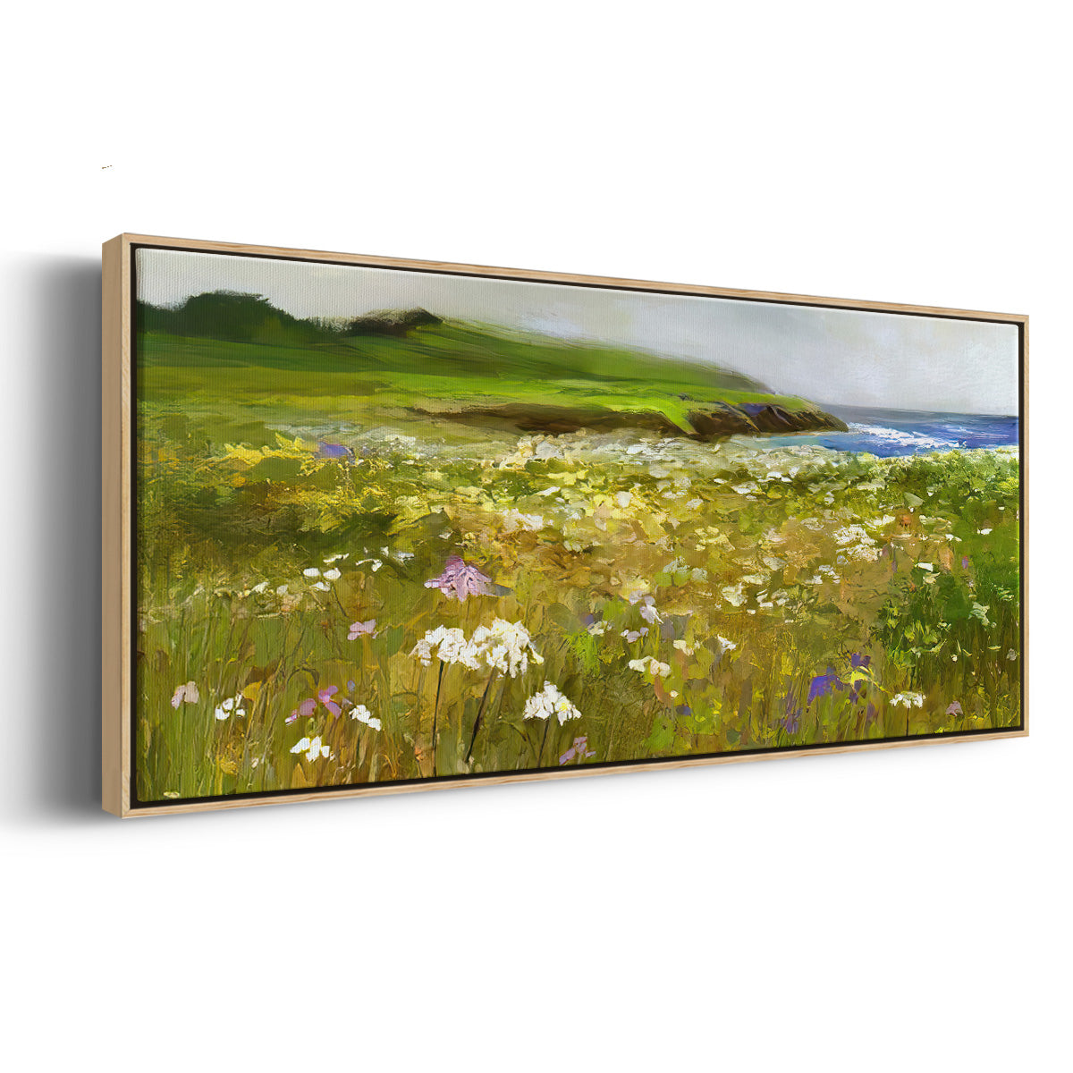 Montara Bluffs - Floater Framed Canvas Print