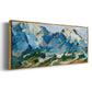 Blue Mountain Peaks I - Floater Framed Canvas Print