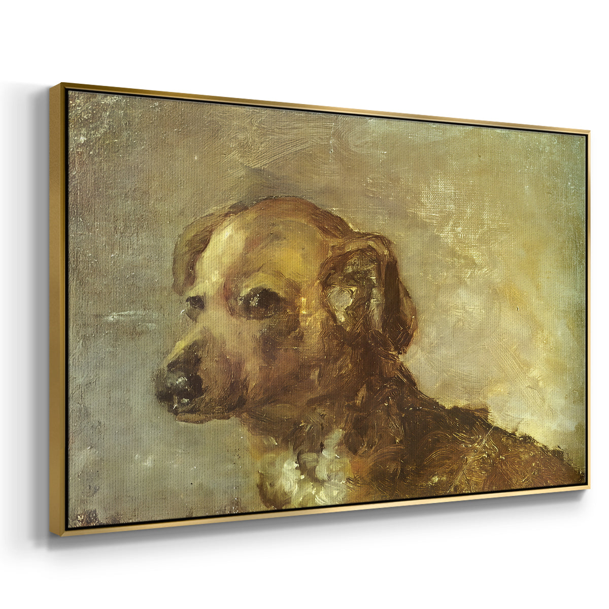 Cliper, the Artist's Dog, 1895 - Floater Framed Canvas Print