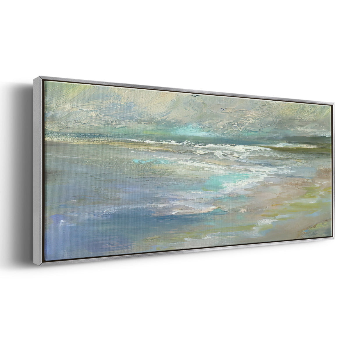 Beach Light I - Floater Framed Canvas Print