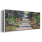Pathway in Monet's Garden at Giverny, 1900 - Floater Framed Canvas Print