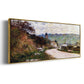 The Road at Vétheuil, 1878 - Floater Framed Canvas Print
