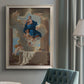 Classical religious depiction of the Assumption of the Virgin by Nicolas Poussin in an {frame_style_descriptor} displayed in a neutral interior setting.