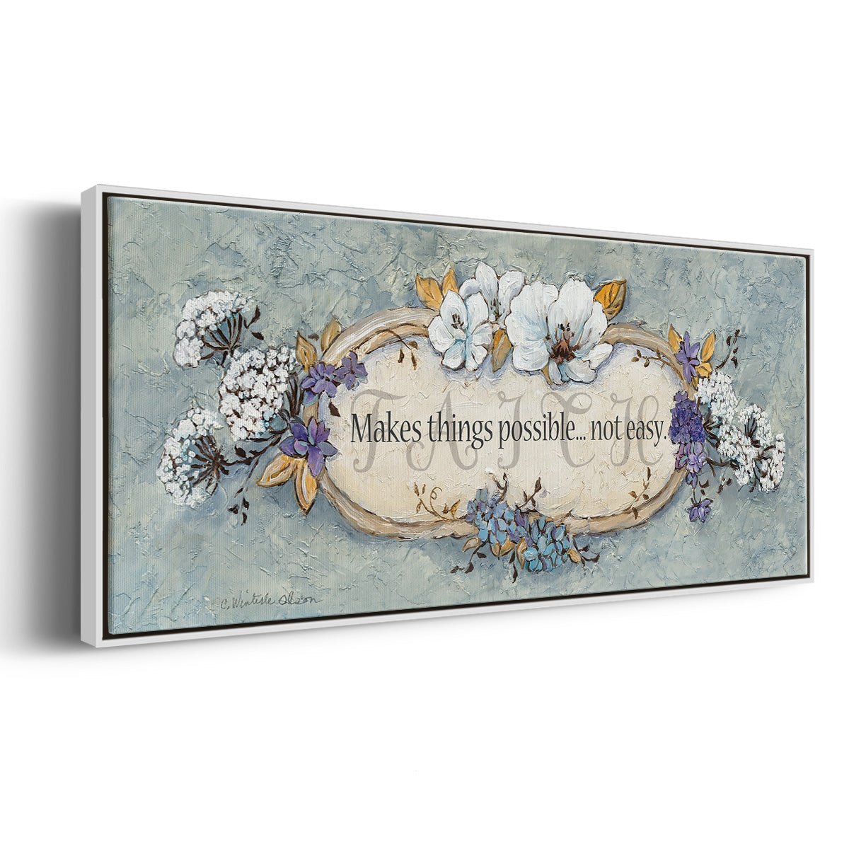 Faith - Floater Framed Canvas Print