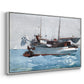 Taking on Wet Provisions, 1903 - Floater Framed Canvas Print