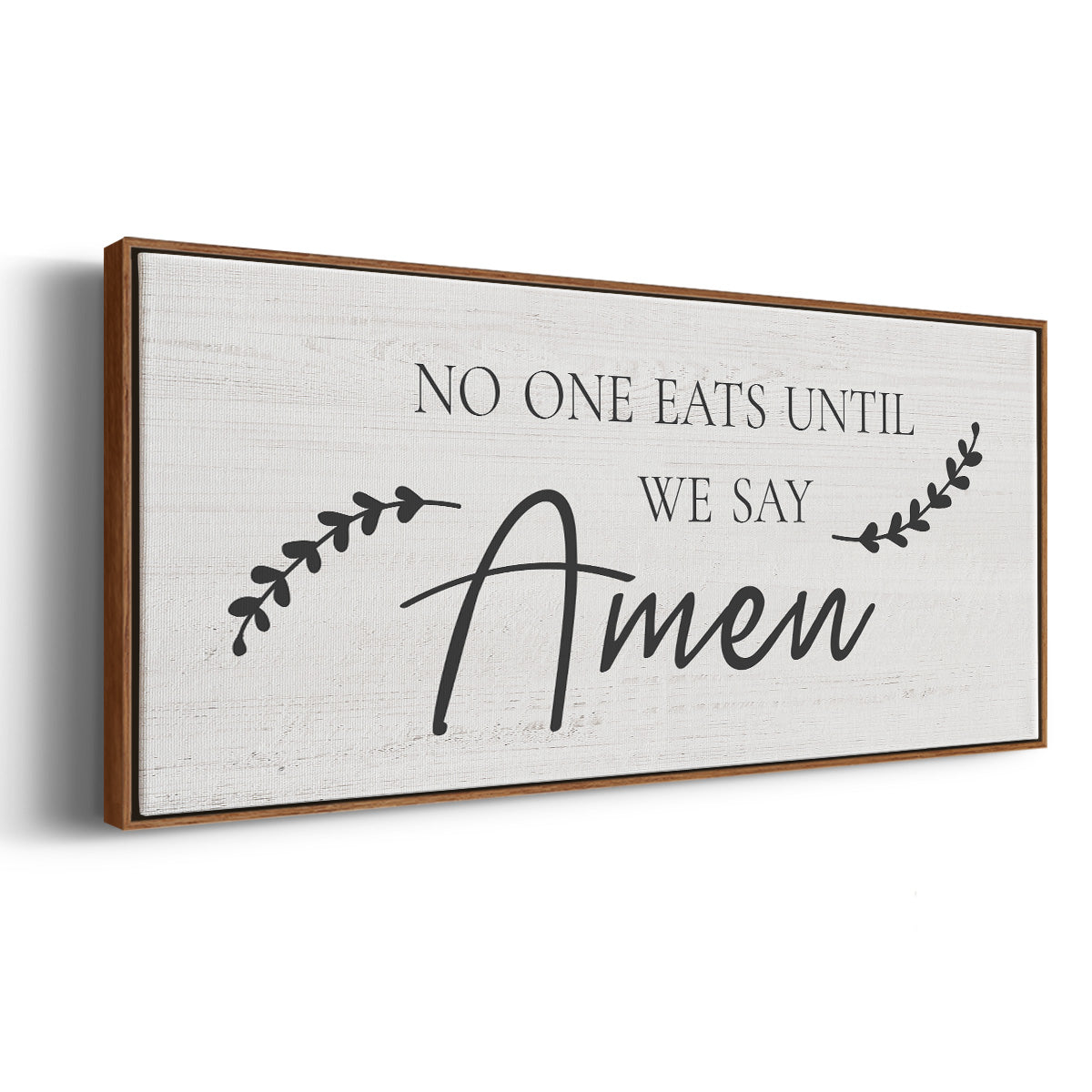 Say Amen - Floater Framed Canvas Print