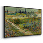 Garden at Arles, 1888 - Floater Framed Canvas Print
