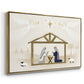 Away in a Manger Collection A - Framed Gallery Wrapped Canvas in Floating Frame