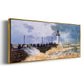 The Jetty at Le Havre, 1868 - Floater Framed Canvas Print