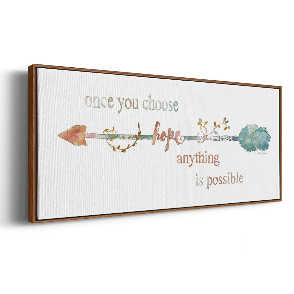 Arrow of Hope - Floater Framed Canvas Print