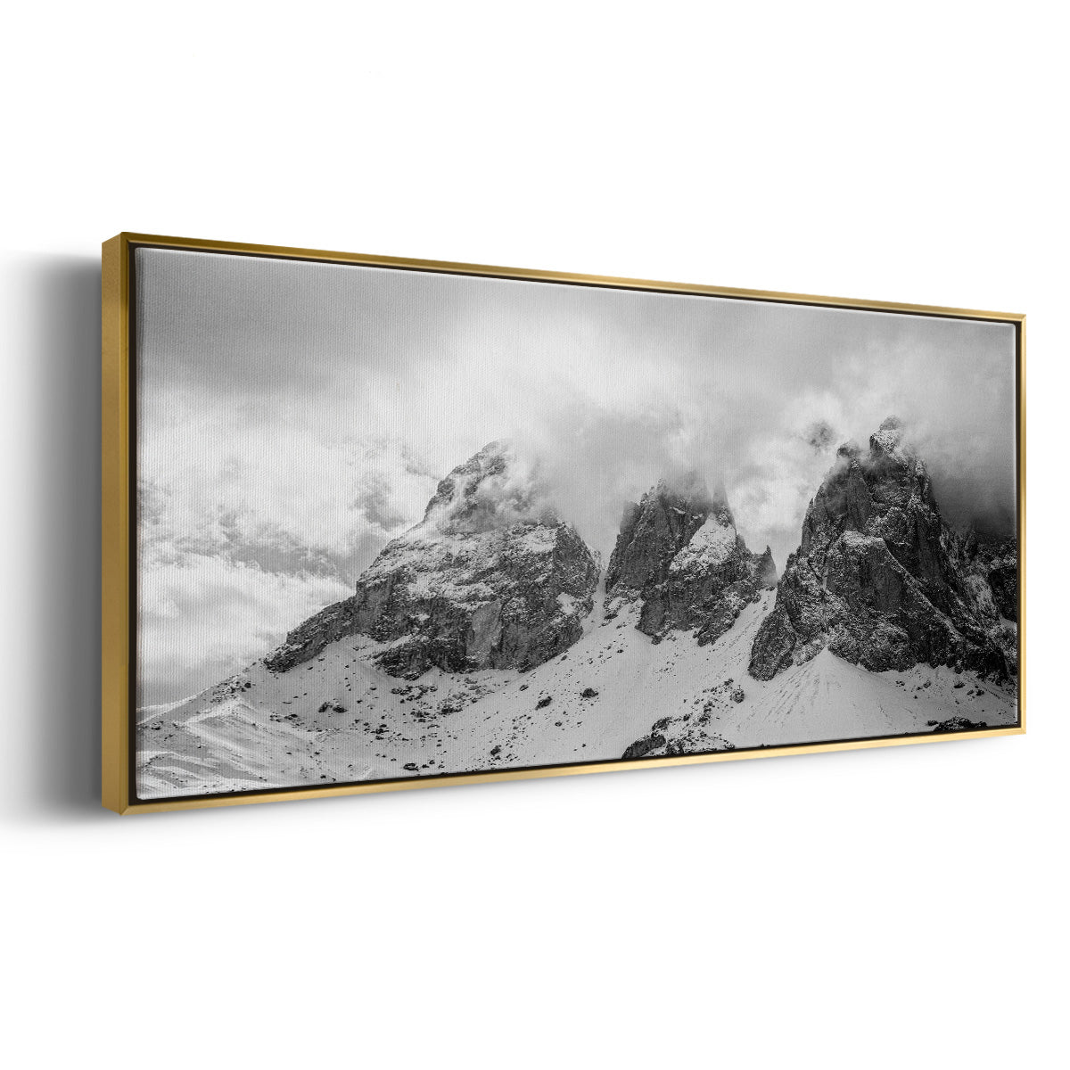 Dolomites - Floater Framed Canvas Print