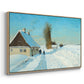 Shoveling Snow on a Beautiful Winter Day, c. 1898 - Floater Framed Canvas Print