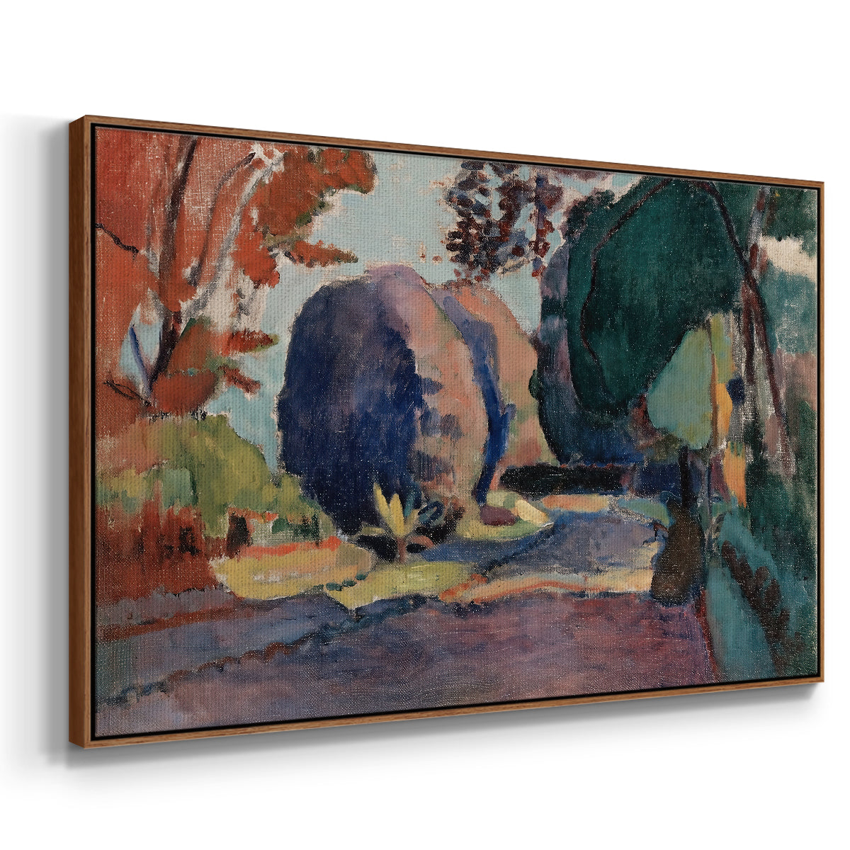 The Luxembourg Gardens, 1901 - Floater Framed Canvas Print