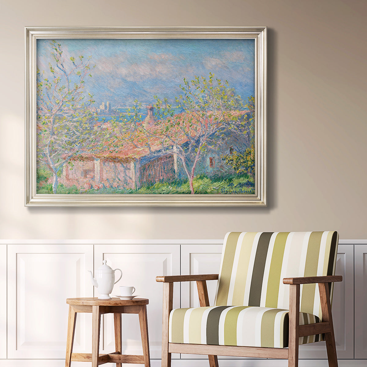 Gardener's House at Antibes - Ornate Framed Canvas Print