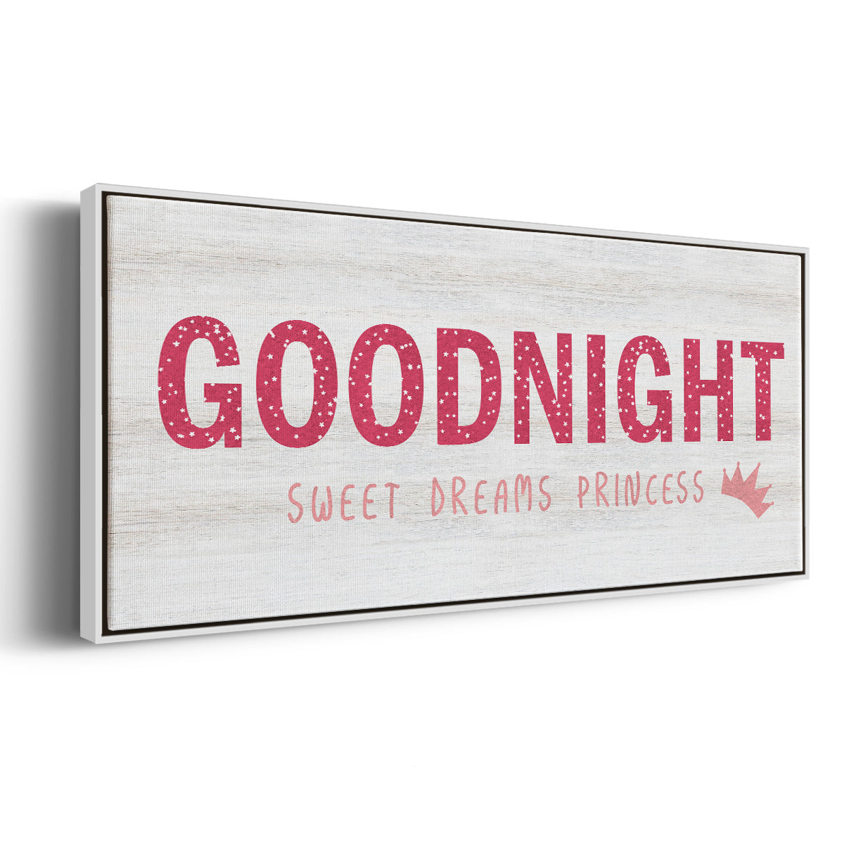Princess Goodnight - Floater Framed Canvas Print