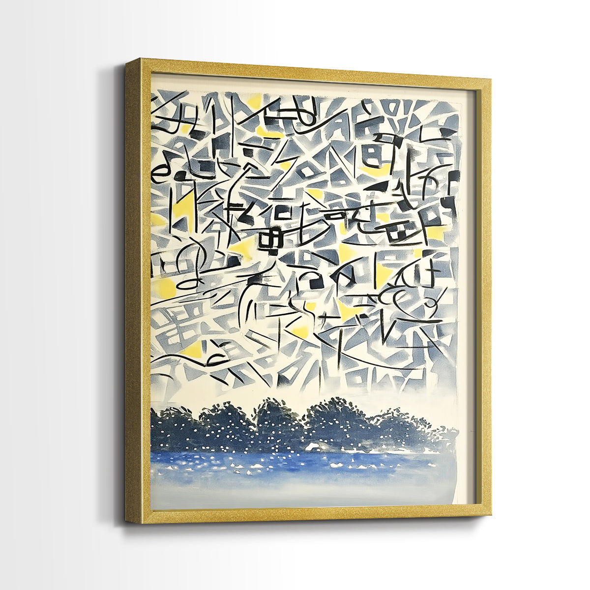 Abstract Series CXCII - Restickable Framed Art Set