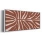 Terra Cotta Block Palms III - Floater Framed Canvas Print