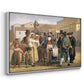 A Charlatan Selling Blacking in the Piazza Barberini in Rome, c. 1840-1849 - Floater Framed Canvas Print