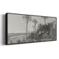 On the Coast of Florida - Floater Framed Canvas Print