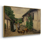 Visit to Grandmother, 1914 - Floater Framed Canvas Print