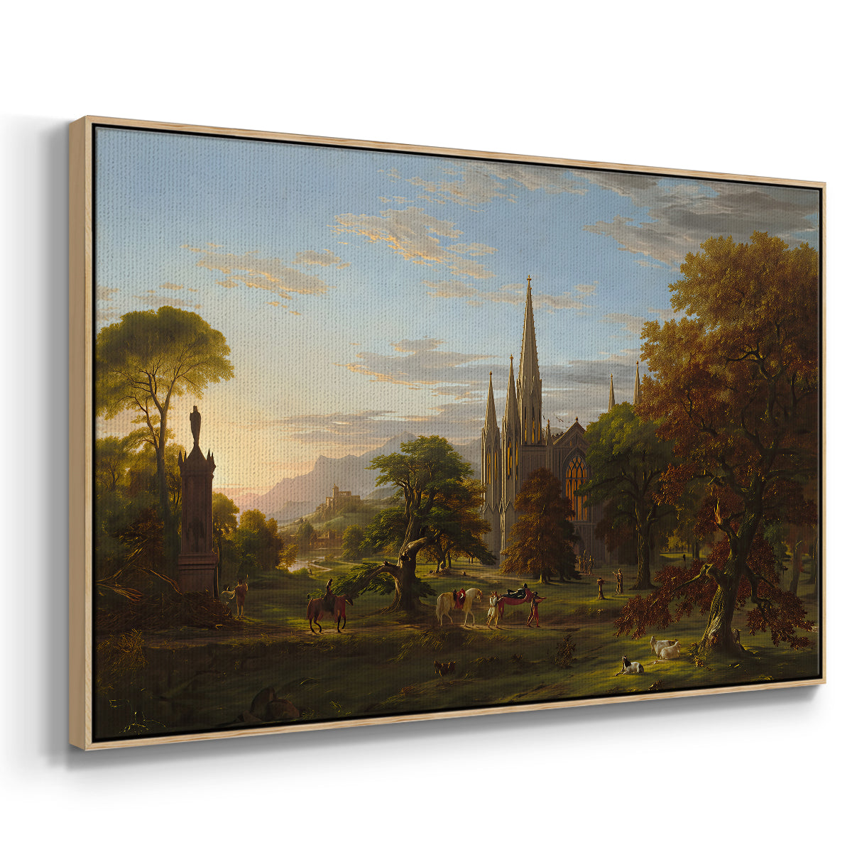 The Return, 1837 - Floater Framed Canvas Print