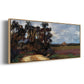 The Road and the House - Floater Framed Canvas Print