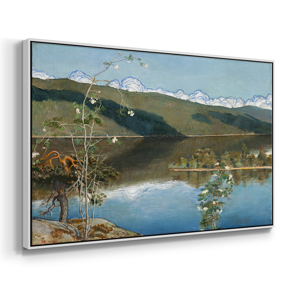 Thunderclouds on the Horizon, 1897 - Floater Framed Canvas Print