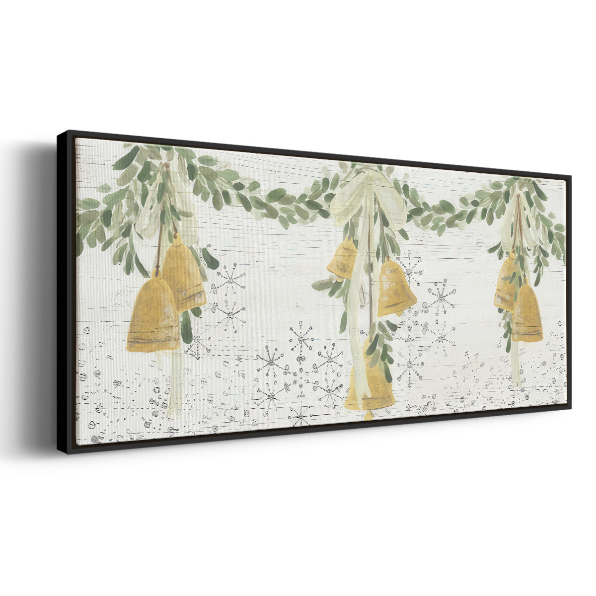 Holiday Bells - Floater Framed Canvas Print