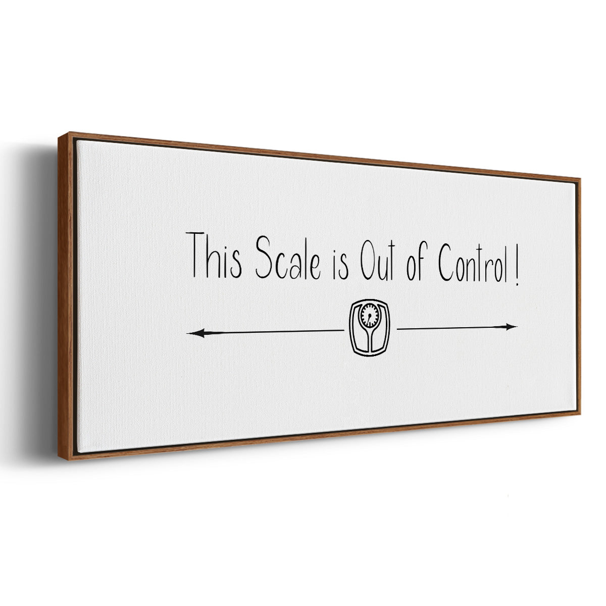 This Scale - Floater Framed Canvas Print