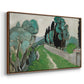 Landscape with Cypresses and Olive Trees near Nice, c. 1918 - Floater Framed Canvas Print