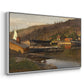 Landingsbrygge Husvik, Drøbak, 1875 - Floater Framed Canvas Print