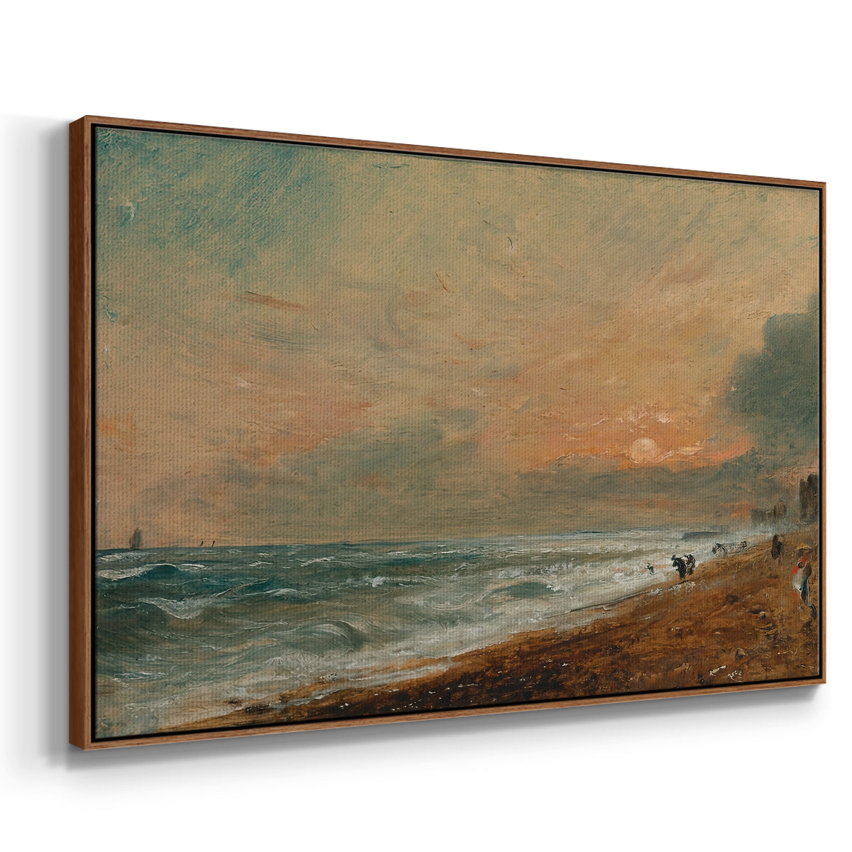 Hove Beach, c. 1824-1826 - Floater Framed Canvas Print