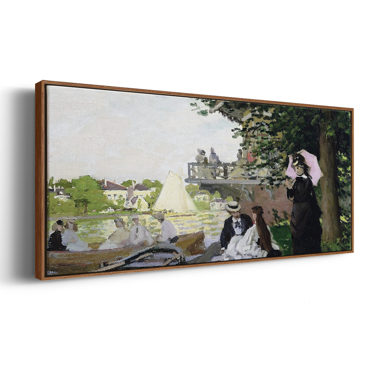 Garden House on the Zaan, Zaandam, 1871 - Floater Framed Canvas Print