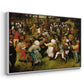 The Wedding Dance, c. 1566 - Floater Framed Canvas Print