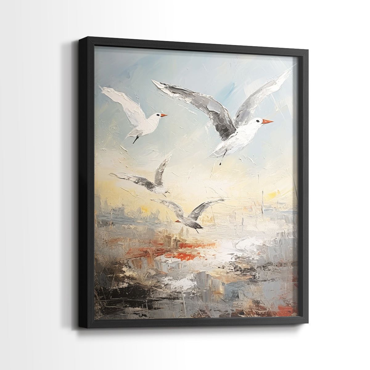 Sea and Shore Series CII - Restickable Framed Art Set
