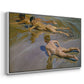 Boys on the Beach, 1910 - Floater Framed Canvas Print