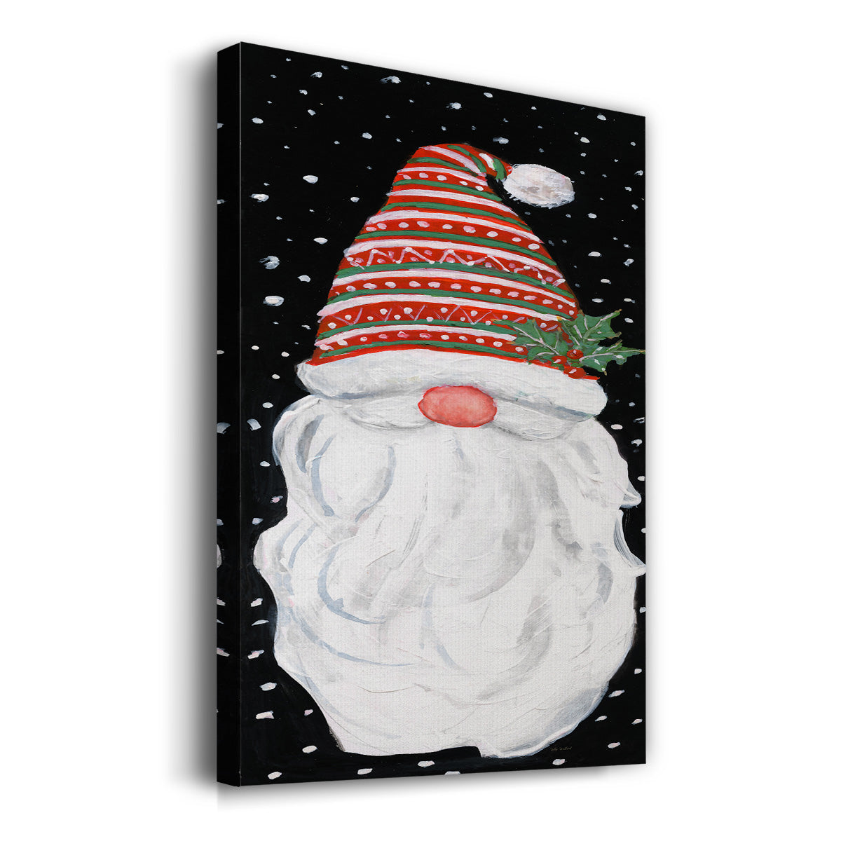 Winter Home Gnome - Gallery Wrapped Canvas