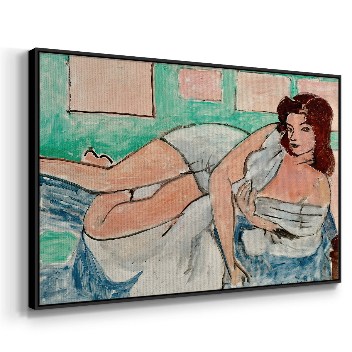 Nude in a Bathrobe (Nu au peignoir), 1941 - Floater Framed Canvas Print