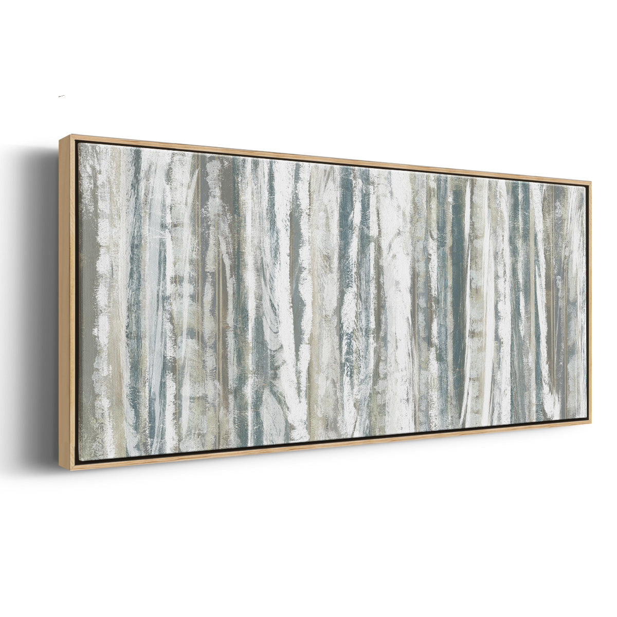 Treeline Strata I - Floater Framed Canvas Print