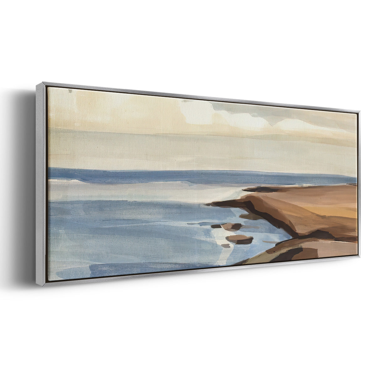 Shore Days II - Floater Framed Canvas Print