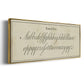 Manuscript Sampler II - Floater Framed Canvas Print