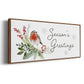 Winter Visitor Collection D - Floater Framed Canvas Print