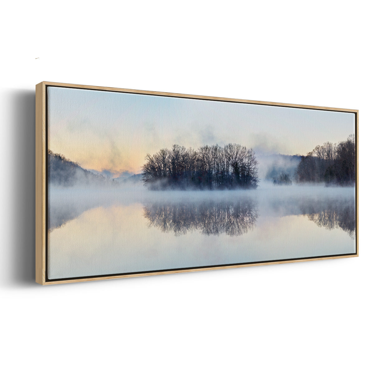 Scene on the Water VIII - Floater Framed Canvas Print