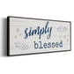 Simply Blessed - Floater Framed Canvas Print