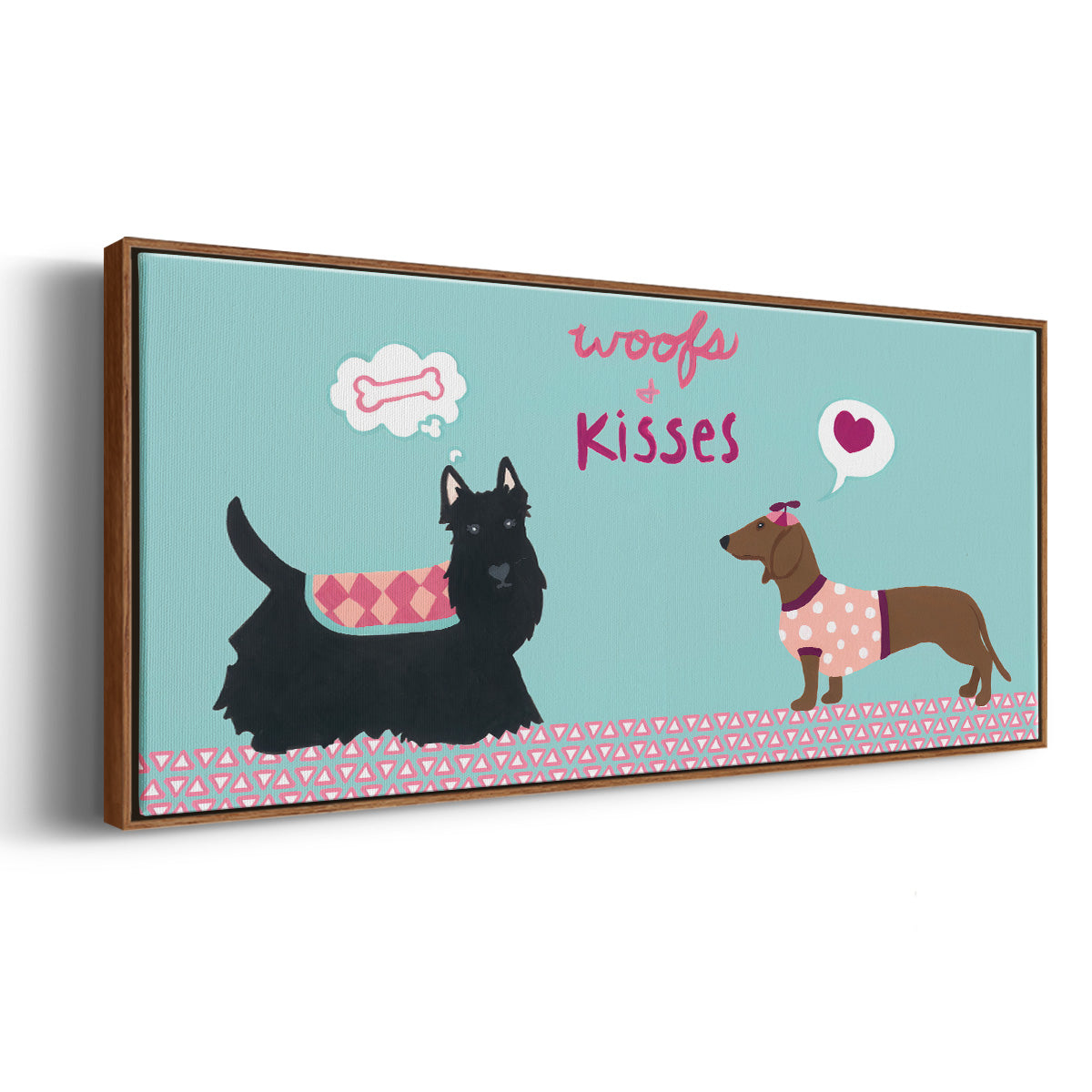 Valendogs Collection C - Floater Framed Canvas Print