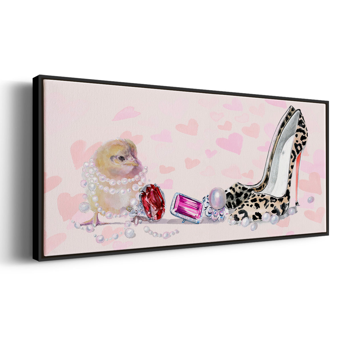 Cute Couture Collection D - Floater Framed Canvas Print