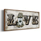 Winter Wonderland Friend Love - Floater Framed Canvas Print