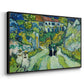 Stairway at Auvers, 1890 - Floater Framed Canvas Print