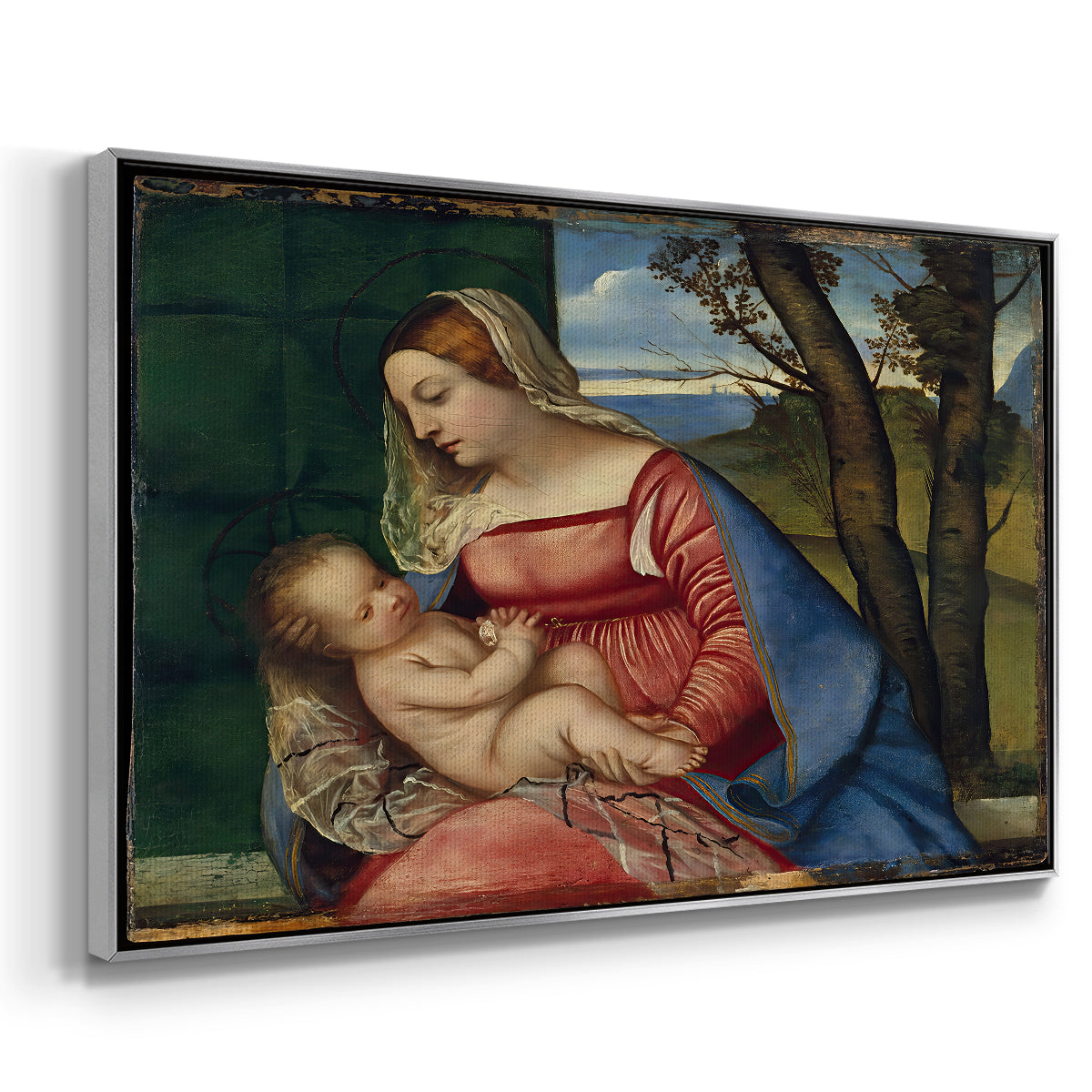 Madonna and Child, c. 1508 - Floater Framed Canvas Print
