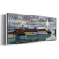 The Seine at Asnieres 2, 1873 - Floater Framed Canvas Print